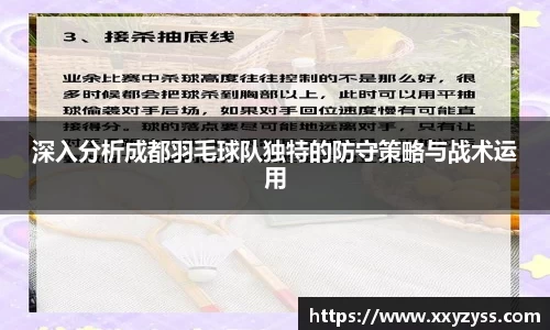 深入分析成都羽毛球队独特的防守策略与战术运用